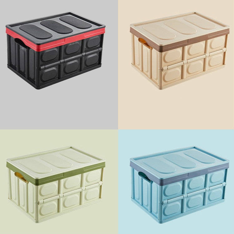 Car Trunk Storage Box Foldable Car Plastic Storage Box, Size:S(Light Brown)