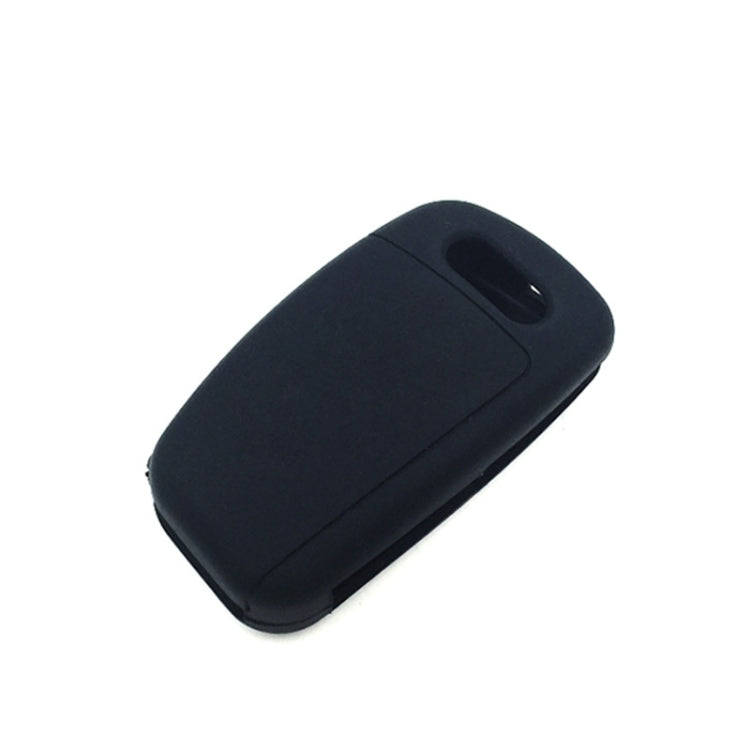 2 PCS Car Key Cover Silicone Flip Key Remote Holder Case Cover for Audi Q3 A3 A1(Black)