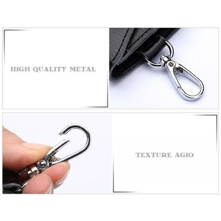 Multifunctional Litchi Texture Leather Keychain Bag Car Key Bag(Blue)