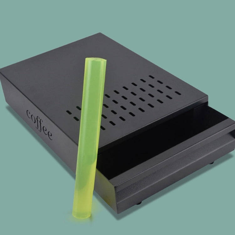 Stainless Steel Drawer Type Coffee Grounds Box Coffee Machine Supporting Equipment(Steel Color)