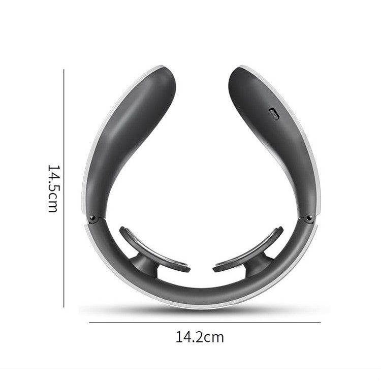 Cervical Massager Electromagnetic Pulse Heating Neck Protector, Style:Charging Remote Heating