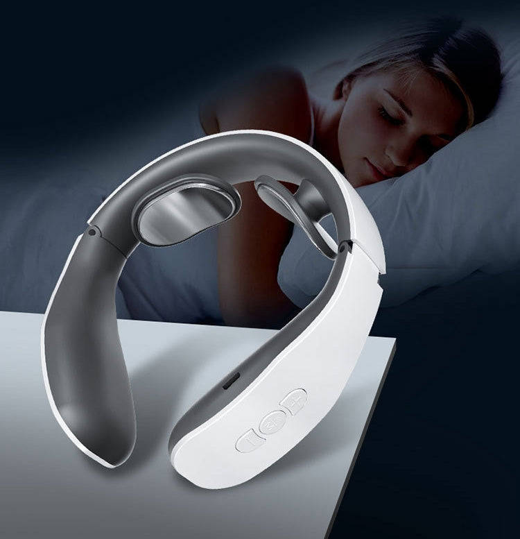 Cervical Massager Electromagnetic Pulse Heating Neck Protector, Style:Charging Remote Heating