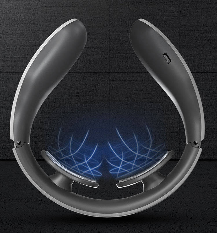 Cervical Massager Electromagnetic Pulse Heating Neck Protector, Style:Charging Remote Heating