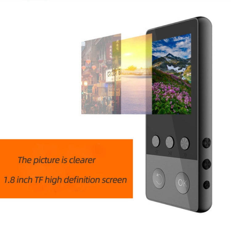 A5 1.8 inch Sports Bluetooth MP3 Music MP4 Video Player, Support Speaker 8GB(Silver)