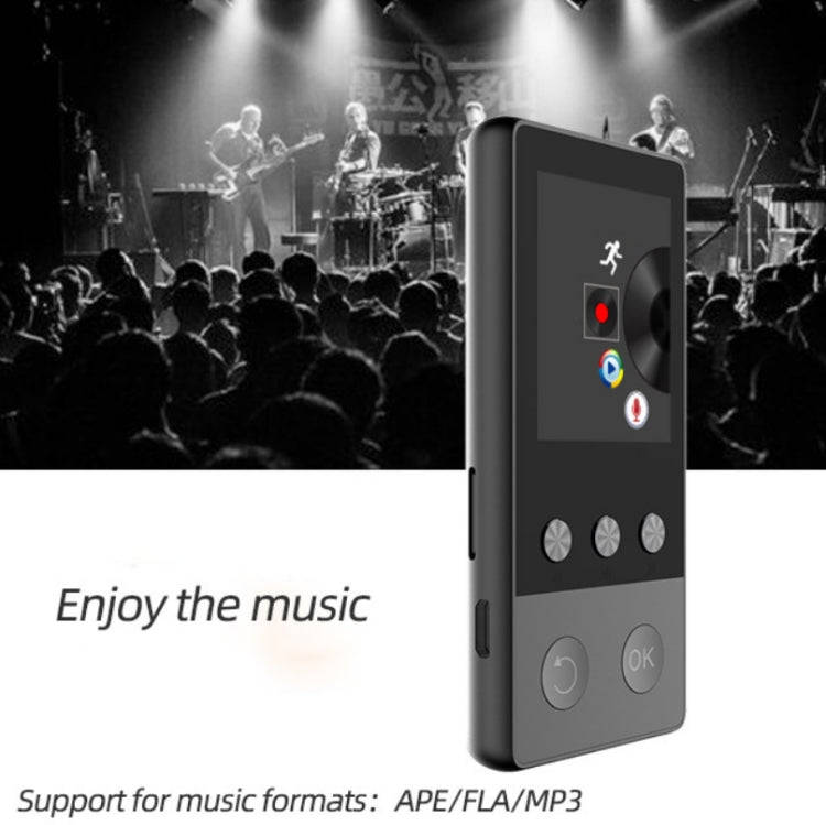 A5 1.8 inch Sports Bluetooth MP3 Music MP4 Video Player, Support Speaker 8GB(Silver)
