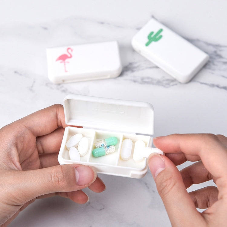 8 PCS Small Portable Moisture-proof Sealed Medicine Box 3 Compartments A Day Medicine Divided(Cac...