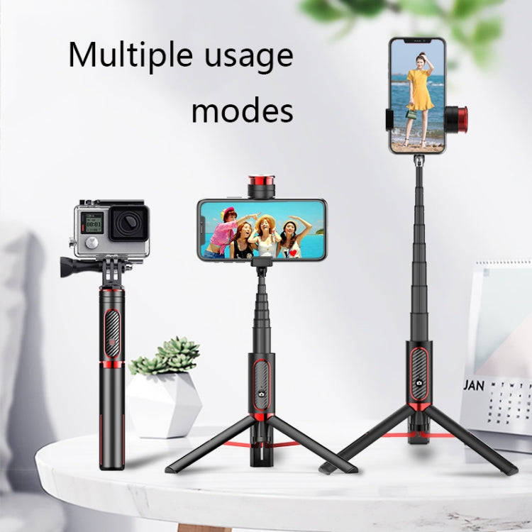 Bluetooth Selfie Stick with Tripod Multi-function Gimbal Mobile Phone Fill Light Live Support(Pas...