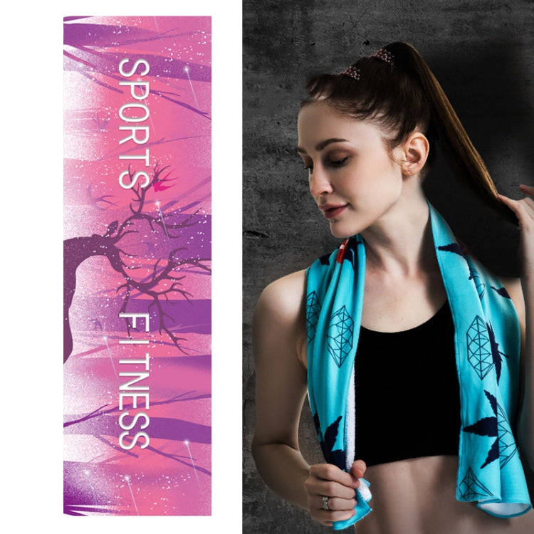 Fitness Cold Towel Outdoor Sports Cooling Quick-Drying Towel, Size: 100 x 30cm(Fairy Deer)