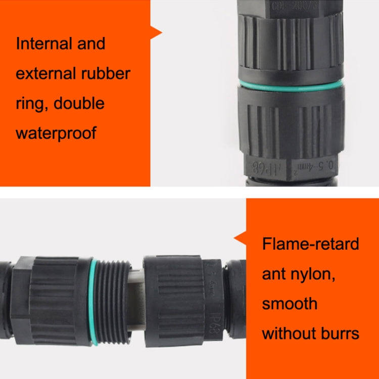 CDF-200/3 Waterproof Wire Connector With 3 Pin Quick Connector