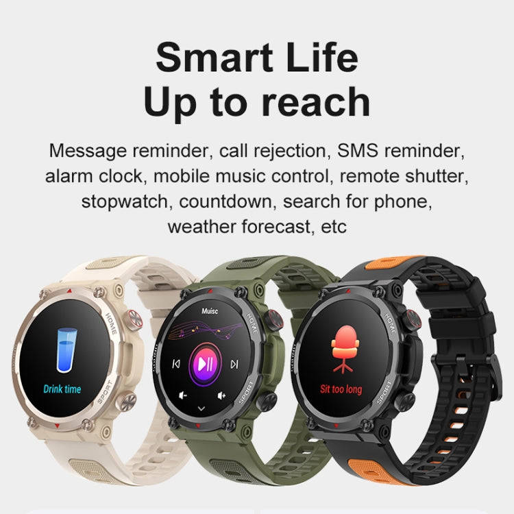 S56T Heart Rate/Blood Oxygen/Sleep Monitoring Bluetooth Call Outdoor Waterproof Smart Watch(Black)