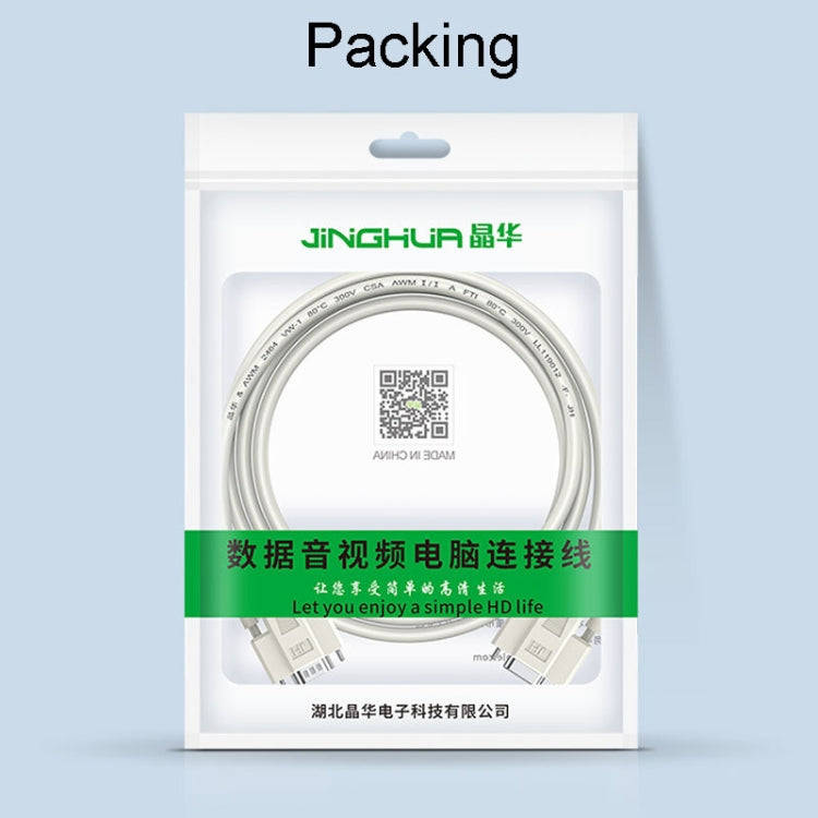 JINGHUA B110 Male To Female DB Cable RS232 Serial COM Cord Printer Device Connection Line, Size: ...