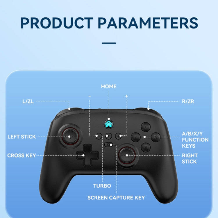Wireless Bluetooth Gamepad With Wakeup Vibration Body Gamepad For Switch / Android / Apple / PC(B...