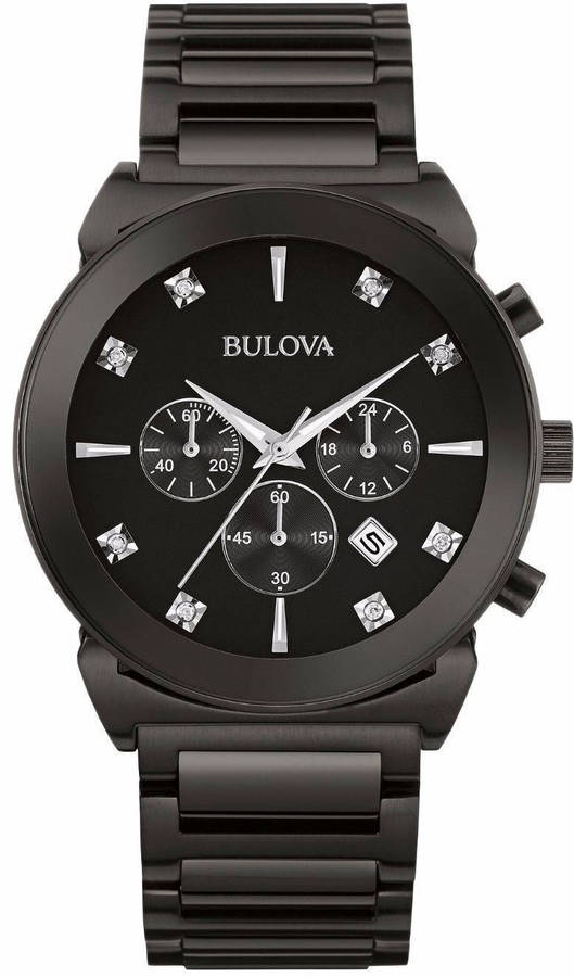 Authentic BULOVA Diamond Collection Chronograph Mens Watch