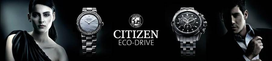 Authentic CITIZEN Eco-Drive Black Chronograph Mens Watch
