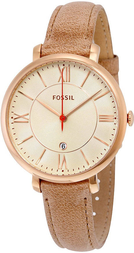Authentic FOSSIL Jacqueline Leather Ladies Watch