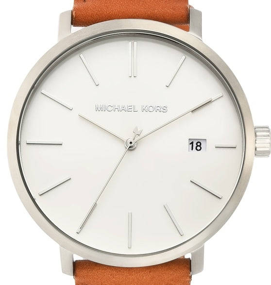 Authentic MICHAEL KORS Blake Brown Leather Mens Watch