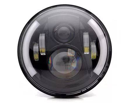 7" 120W LED Jeep JK/JKU Headlight Set - Semi Halo