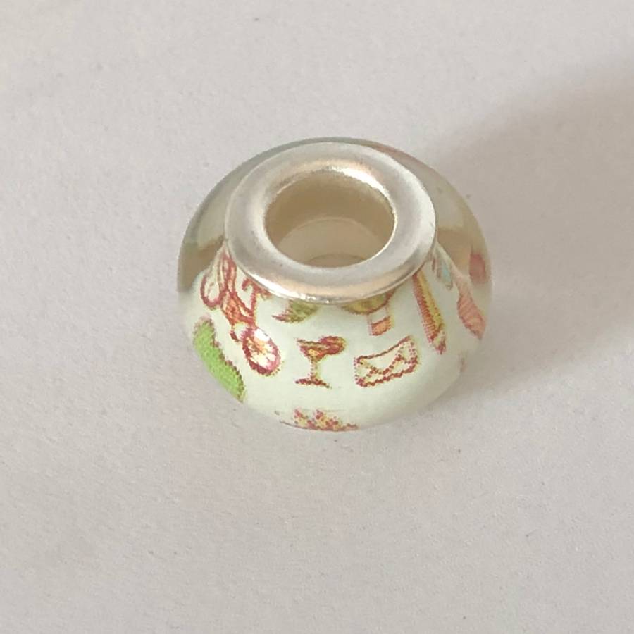 Murano-type Bead Fit Pandora: Bicycles