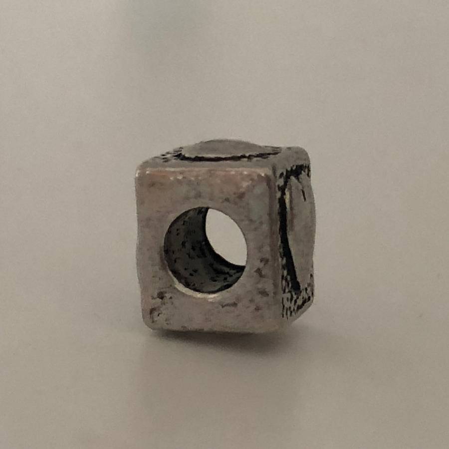 Bead Fit Pandora: 'Silver', Cube Heart, Spacer