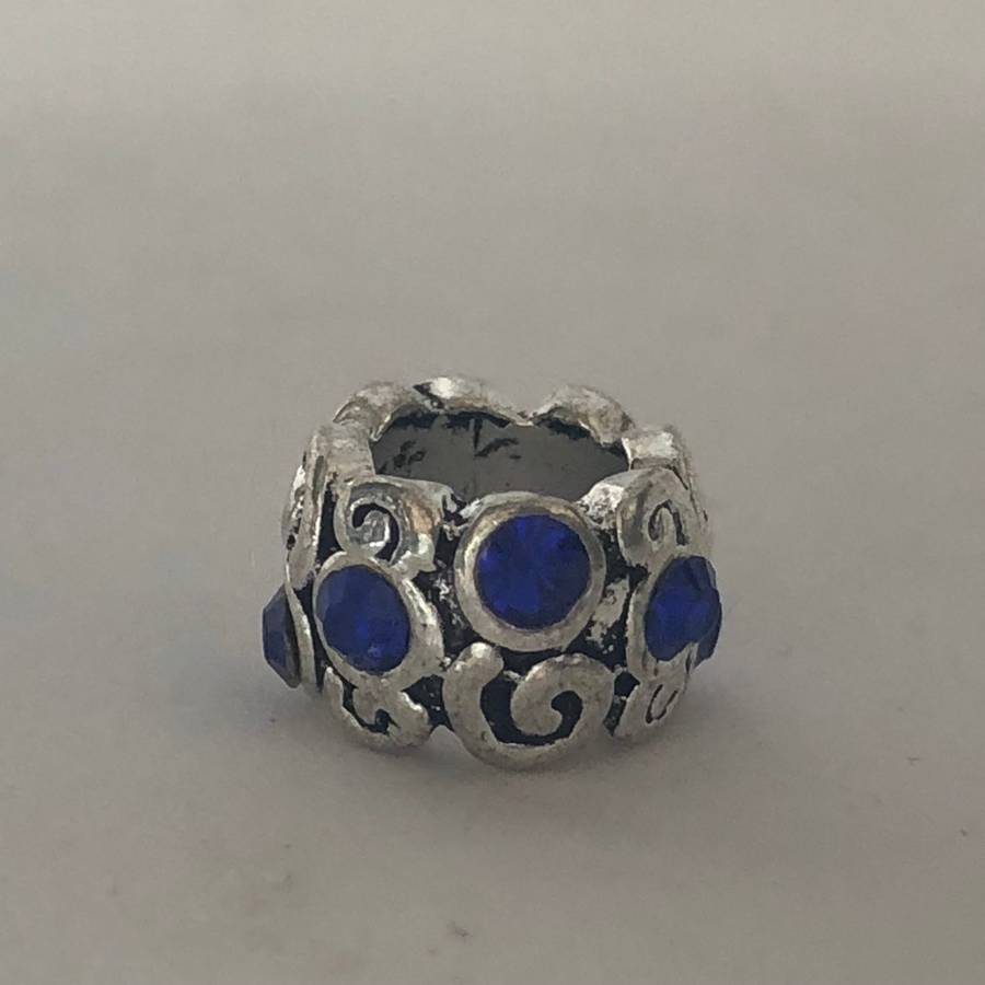 Bead Fit Pandora: Blue Gemstones & 'Silver'
