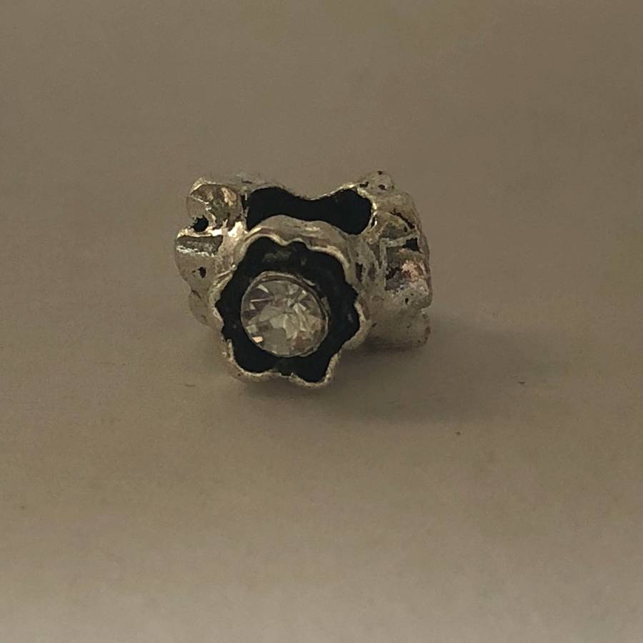 Bead Fit Pandora: Clear Diamante Triad & 'Silver'