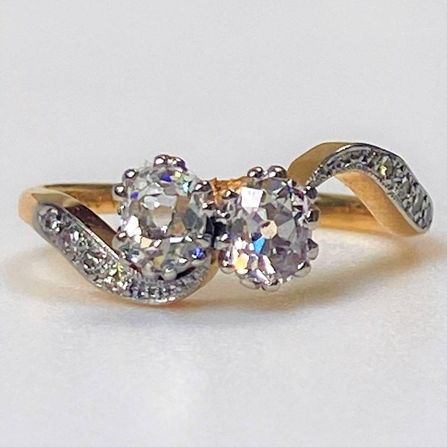 Antique 18ct Gold, Platinum and Diamond Ring