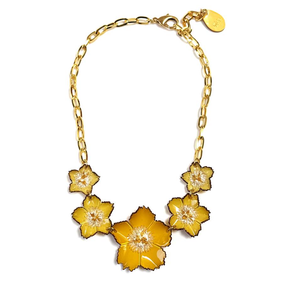Cilea Bijoux Paris Tuba Wildflower Necklace