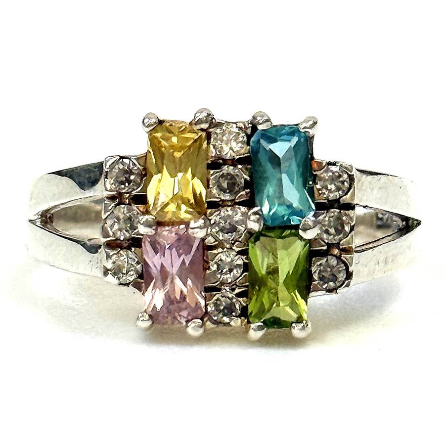Sterling Silver and Cubic Zirconia Ring