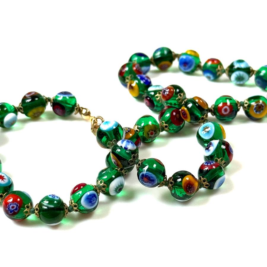 Venetian Glass Bead Necklace