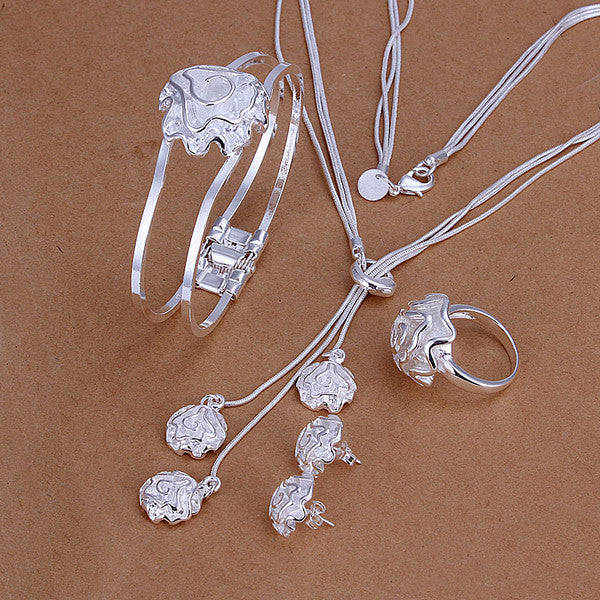 Rose Pendant Jewellery - Earring only