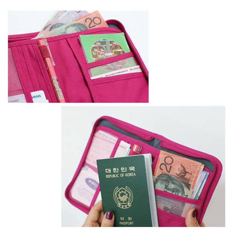 Passport Holder and Travel Wallet - Black