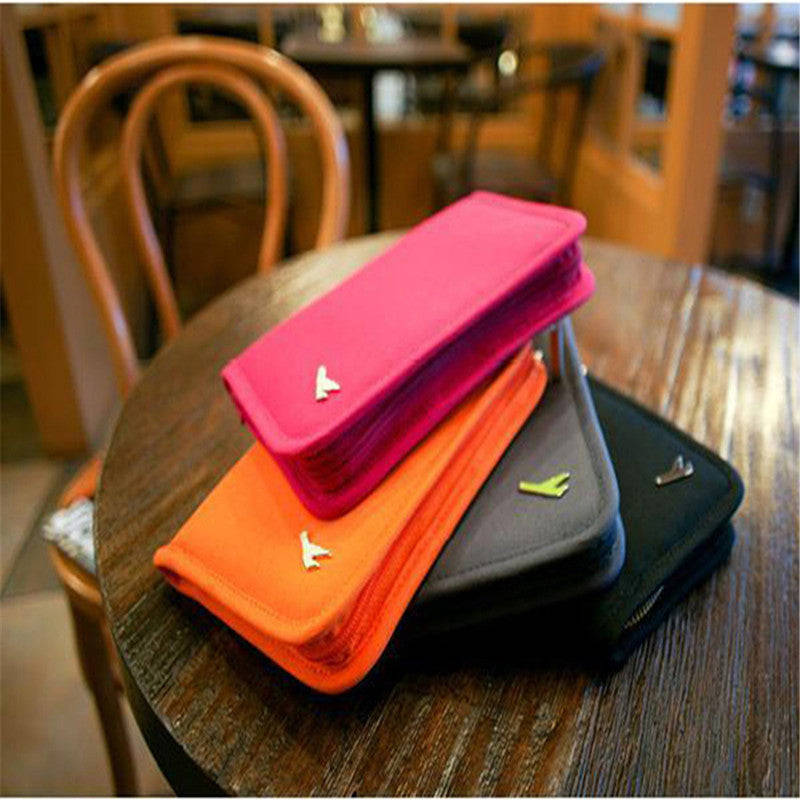 Passport Holder and Travel Wallet - Black