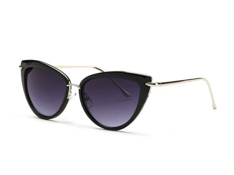 Aevogue Temple Eye Sunglasses - Black