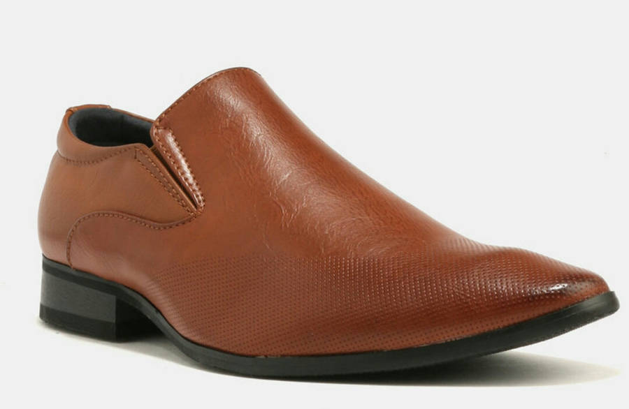 Baldini Formal Derby Slip On - Tan Brown - 9