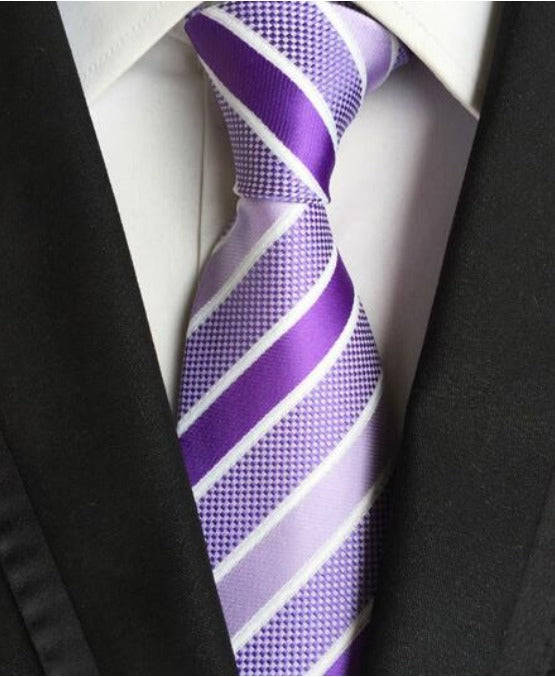 Men's Neck Ties - Purple NT201