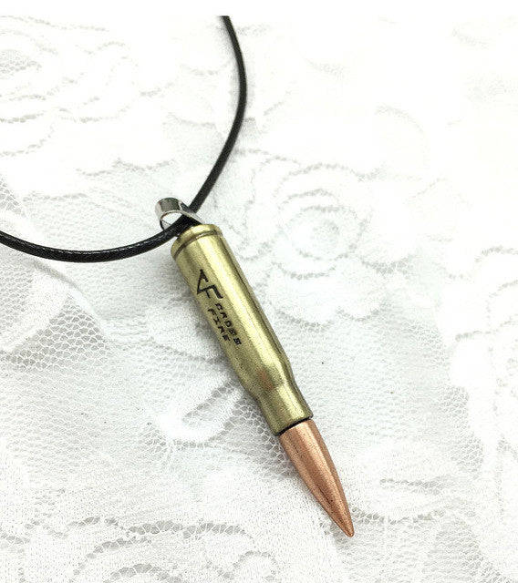 Bullet Neck Chain - Leather
