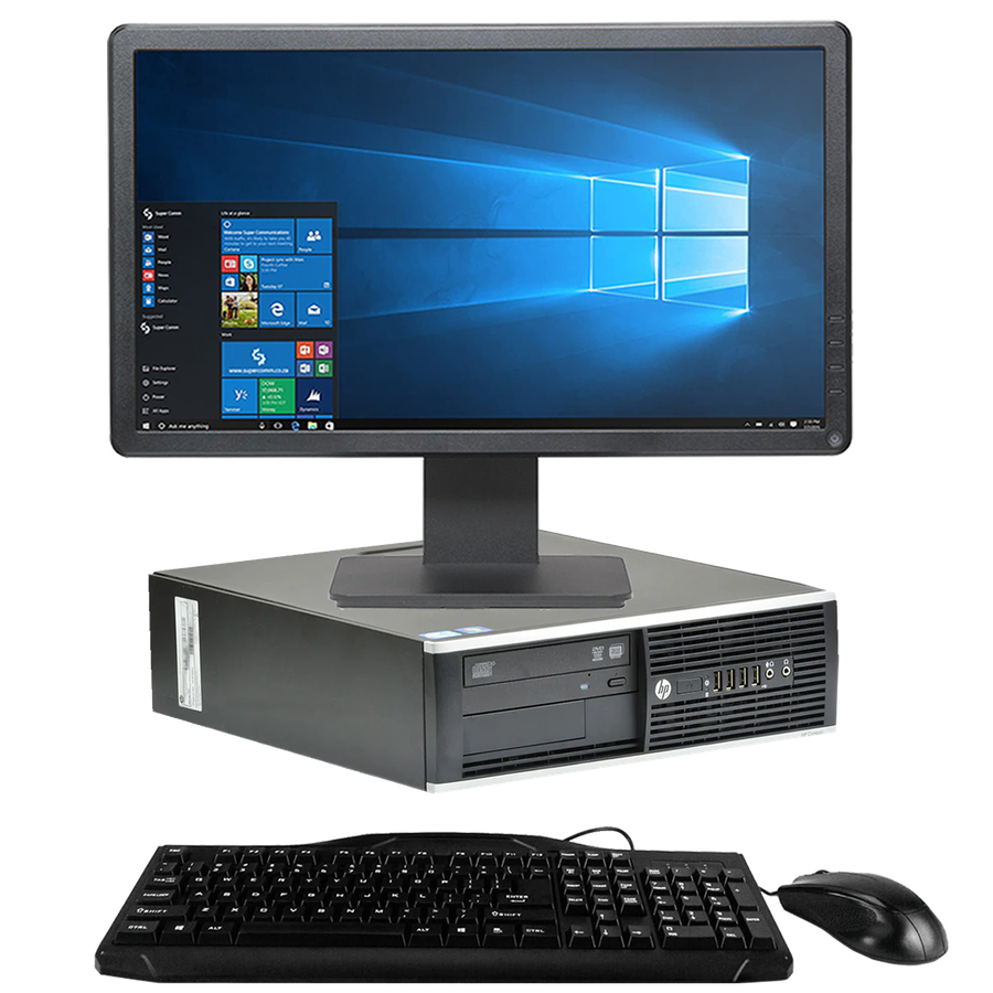 HP 8300 Elite Pro Intel i5, 3rd Gen Desktop PC with 19" Monitor