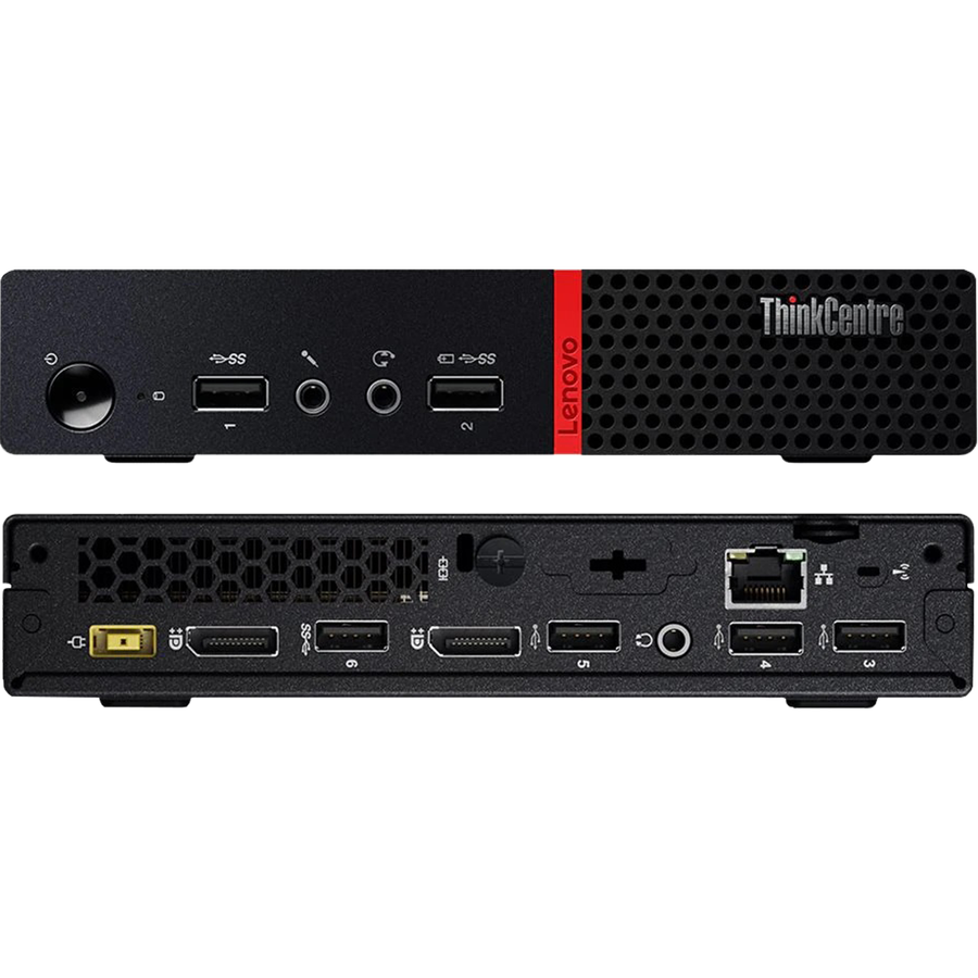 Lenovo ThinkCentre M715q AMD Ryzen 5 Tiny PC with 20" Monitor