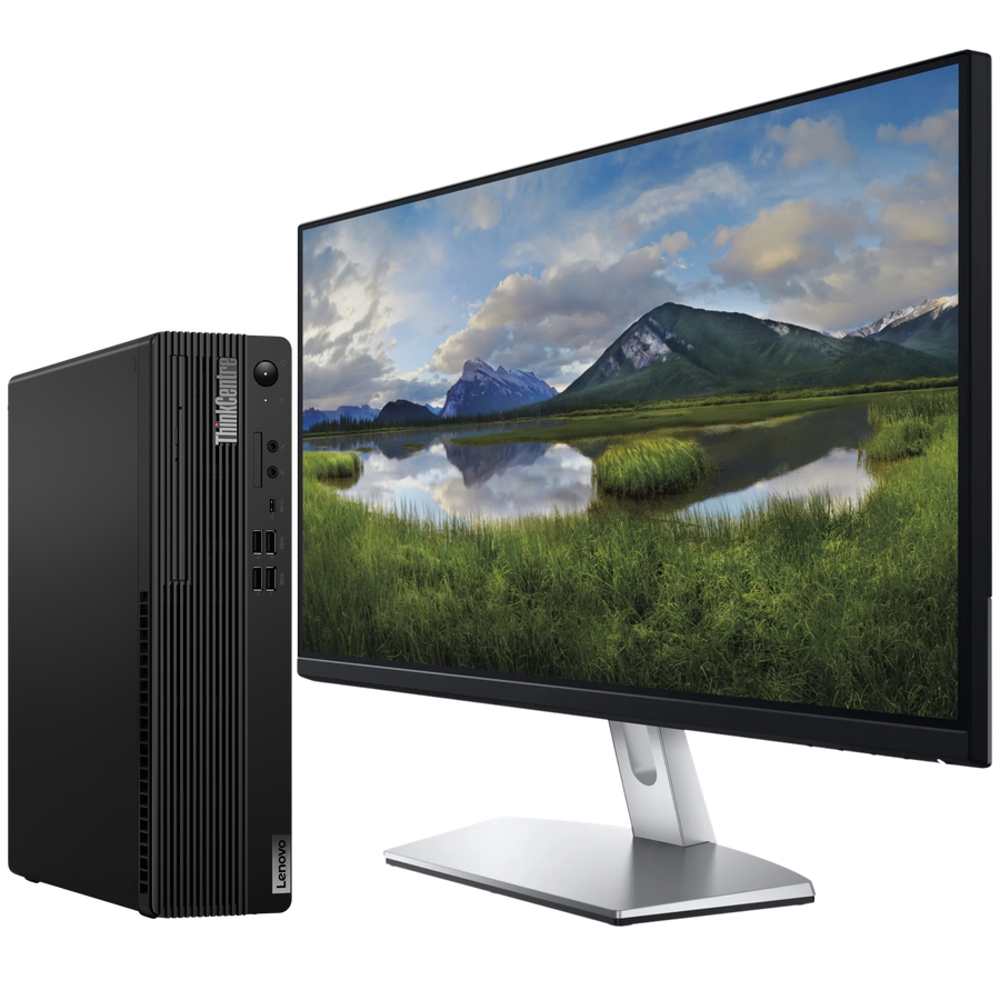 Lenovo ThinkCentre M75s Gen 2 AMD Ryzen 5 SFF PC with 16GB Ram + 20" Monitor
