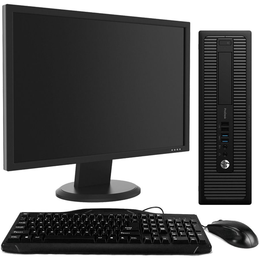 HP ProDesk 600 G1 Intel i5, 4th Gen Desktop PC with 19" Monitor
