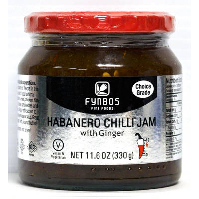 Fynbos Fine Foods - Habanero & Chilli Jam with Ginger - 330gms
