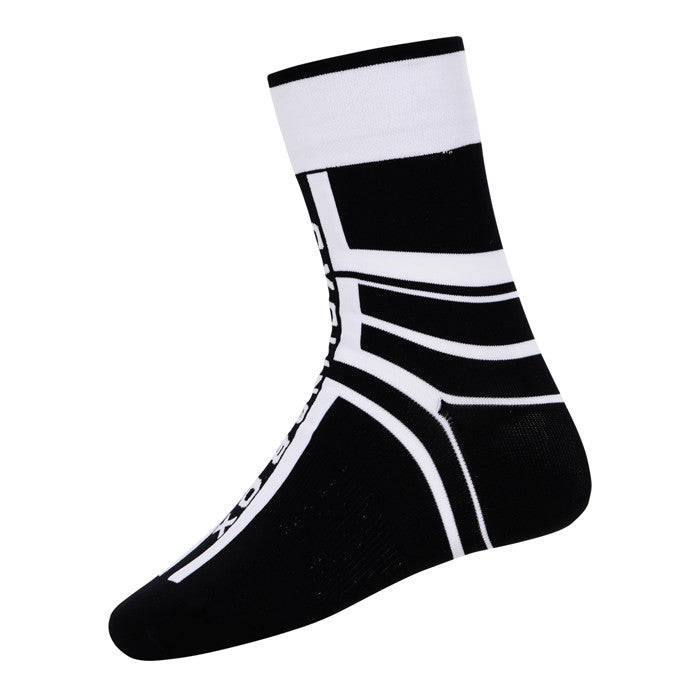 Cycling Box Protector Black White Socks - Sizes 5 - 11 UK feet