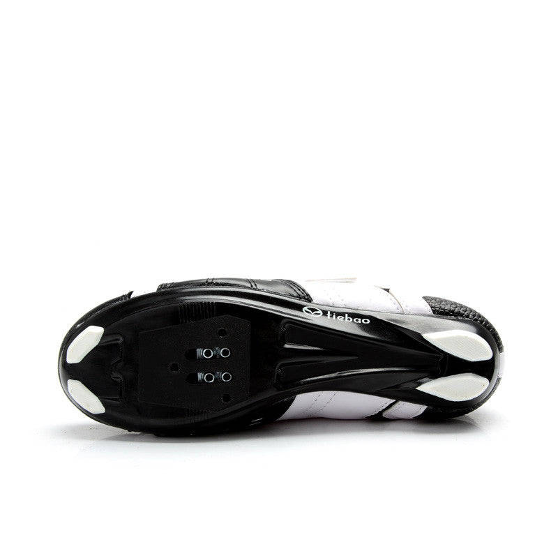 Tiebao Road Cycling Shoes Black and White - 39 (6 UK)