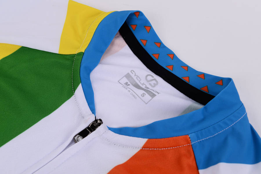 Cycling Box Rainbow Stripes Jersey - Large