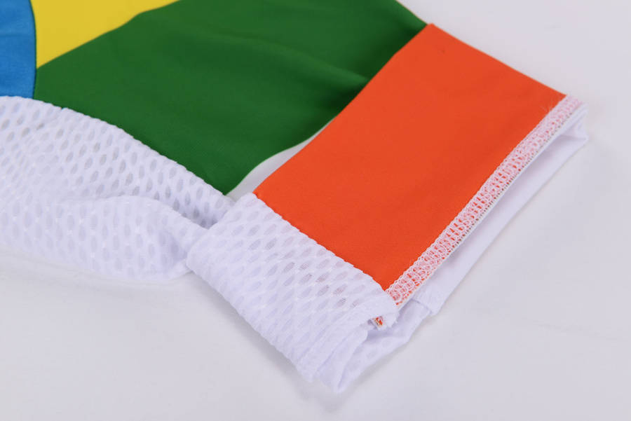 Cycling Box Rainbow Stripes Jersey - Large