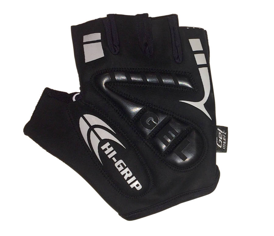 Deko Gloves Hi-grip with Gel Padding Black - Large