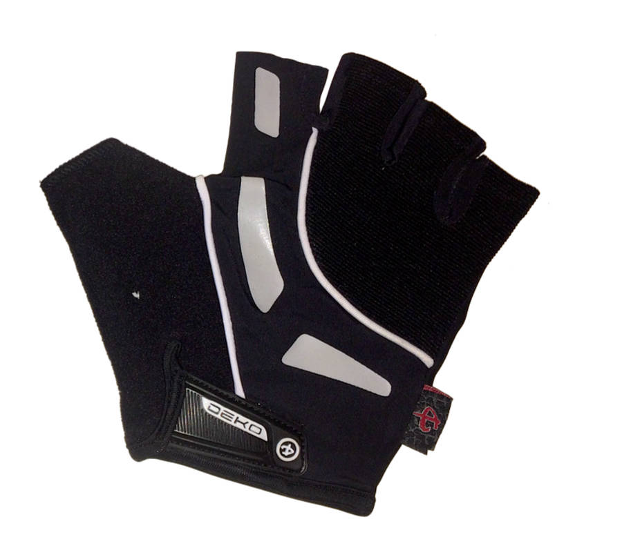 Deko Gloves Hi-grip with Gel Padding Black - Large