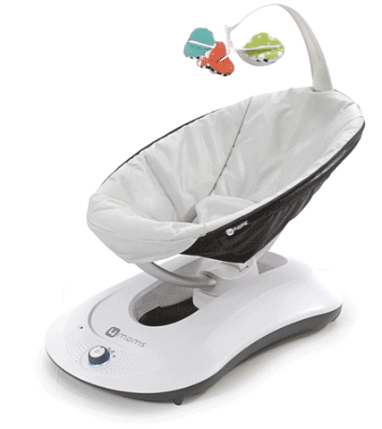 rockaroo baby smiling rainbow 