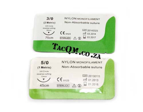 Suture  3/0 & 5/0 Nylon Blue Monofilament Pack