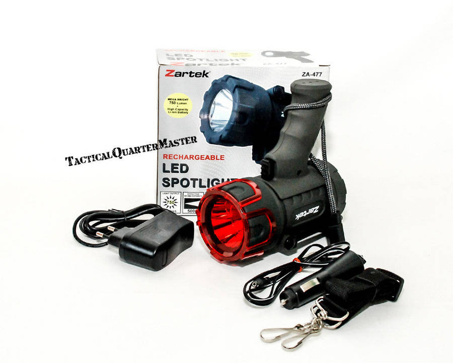 Zartek Rechargeable LED Spotlight 750 Lumens
